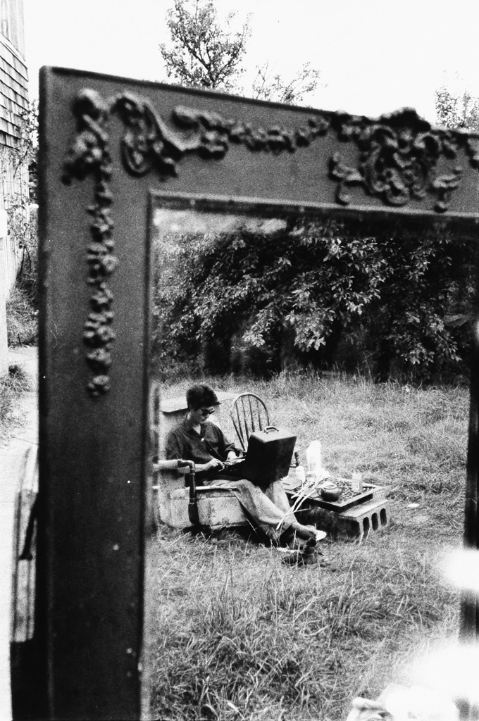 ROBERT FRANK (1924- ) A.B.C. (Portrait of Richard Bellamy at his typewriter).